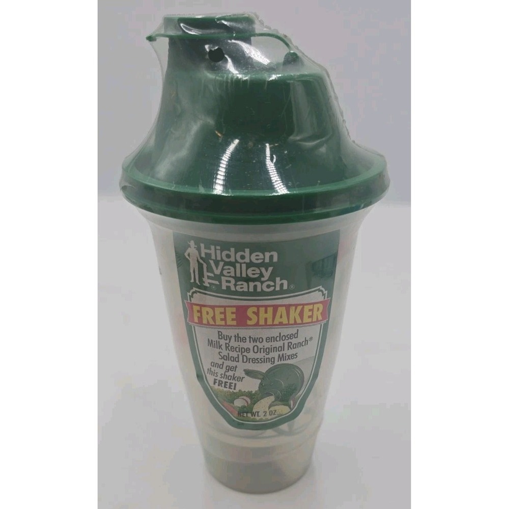 NEW Vintage Hidden Valley Ranch FREE Shaker Promotional Salad Dressing Mixer Cup